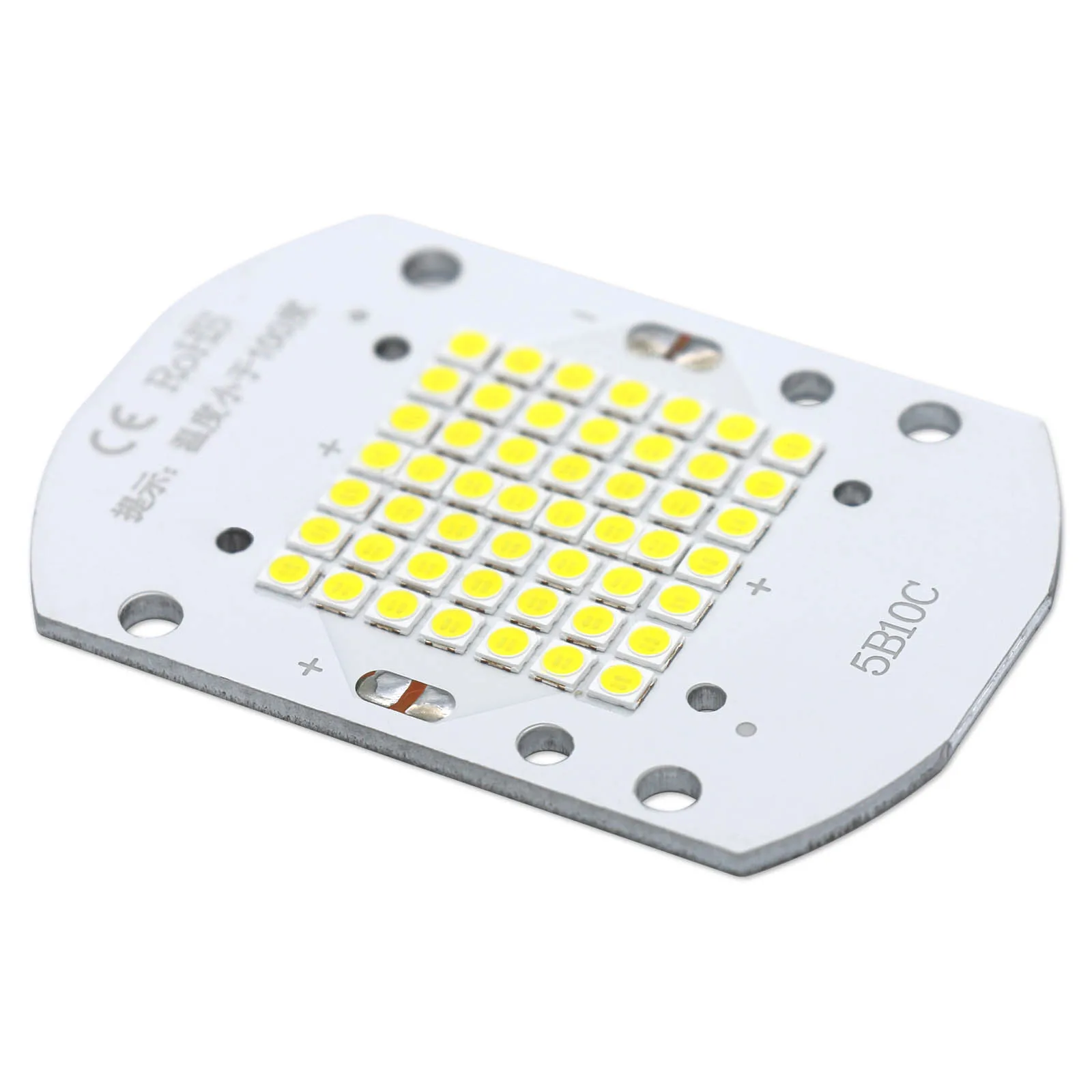 LED Floodlight PCB 50W SMD3030 DC30-32V 1350-1450mA 5500LM LED Lamp LED PCB Board Aluminum Plate For LED Cold White 6000-6500K