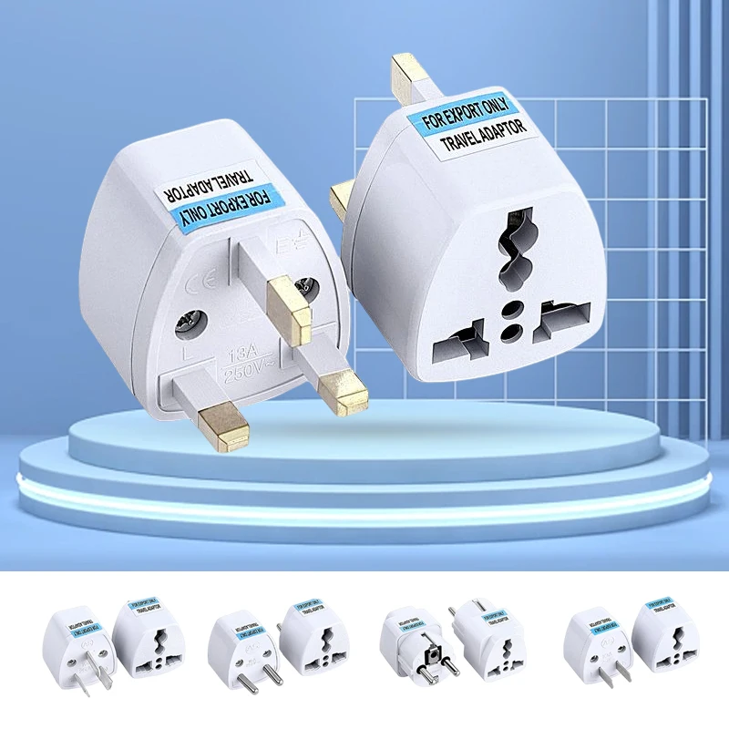 Universal UK/German/USA/AU/EU Power Plug Adapter Abroad Travel Essential Artifact Socket Changeover Plug Converter