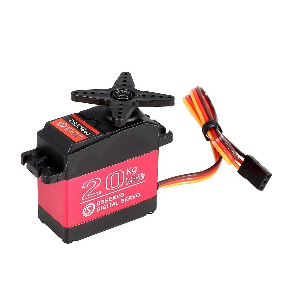 20KG Digital Servo DS3218MG High Torque 180 Degree Metal Gear 4.8-6.8V with Servo Arm Parts for RC Model /Robot