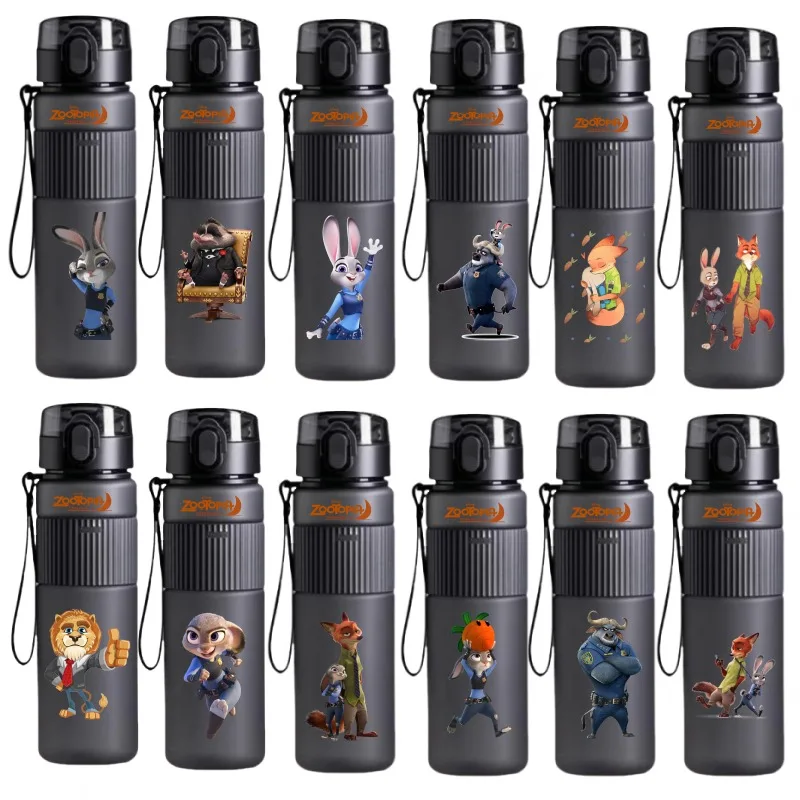 MINISO Zootopia Children's Drinking Glasses Student Sports Kettle Mountaineering Travel Mug Holiday Gifts Anime Peripherals