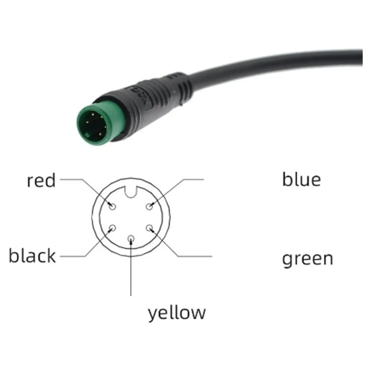 B72ABG 5 Pin S866 Electric Bike Color LCD Display Screen with NFC Smart Waterproof Connector Speedometer Gauge for E-Bike