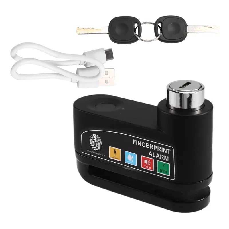 [LXYA68Z!] Anti Theft For Motorcycle Disc Brake Lock Alarm Security Moto Wheel Disk Padlock For Bikes For Motorcycles view 2