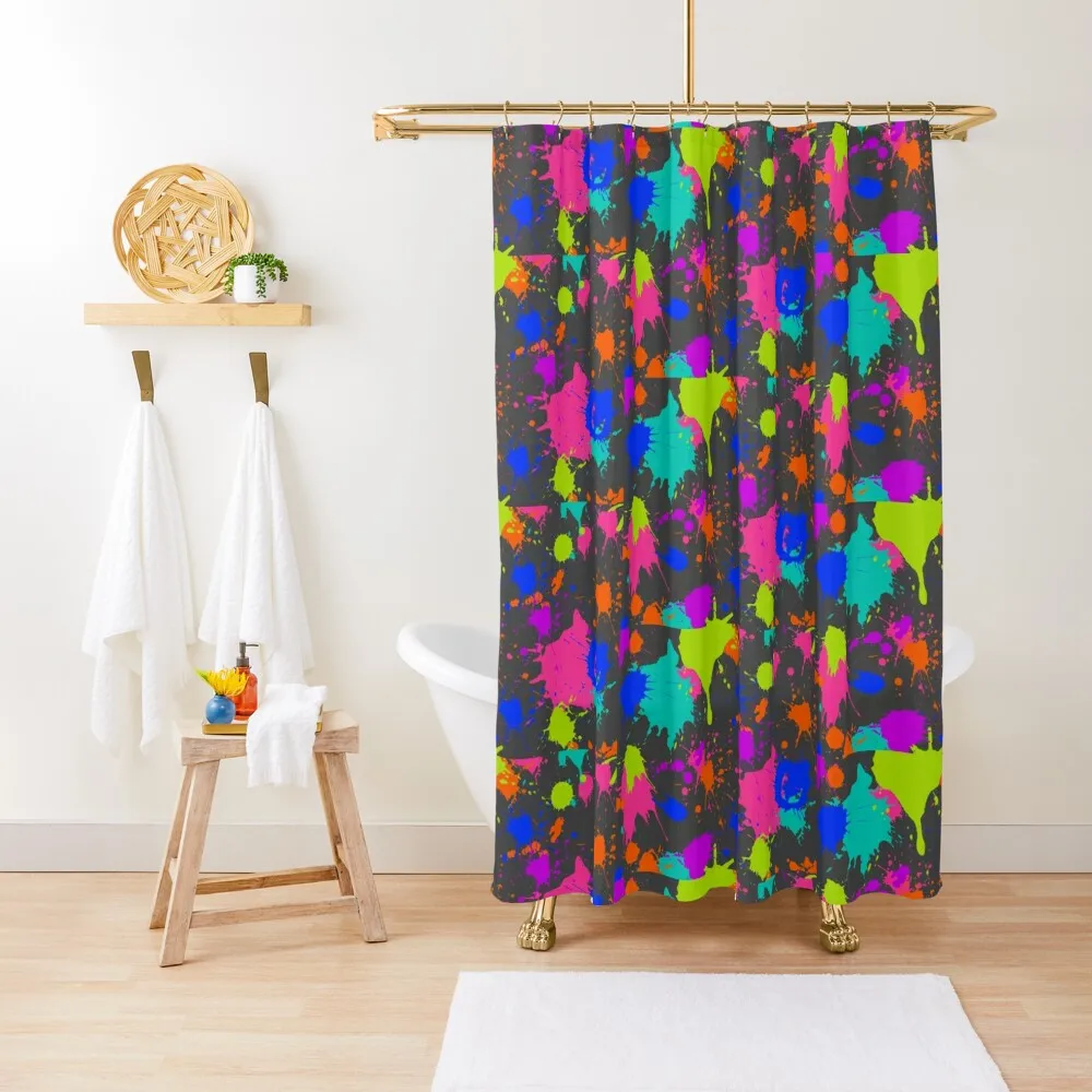 

Splat attack Shower Curtain Shower For Bathrooms Bathroom Deco Elegant Bathroom Curtain