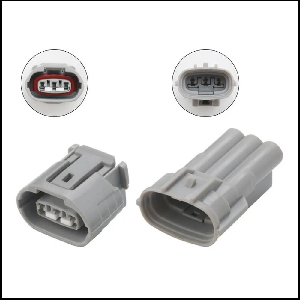 

100SET 6189-0443 6188-0282 auto Waterproof connector cable 3 pin automotive Plug famale male socket Includes terminal seal