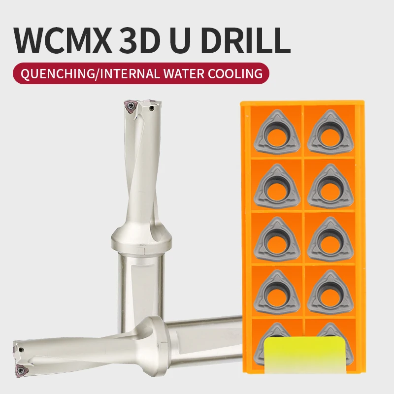 1pc WC Indexable 3D Drill Bit C25-2D14-WC03 C32-2D30-64WC05 CNC Lathe Tool Indexable U Drill For WC03 WC05 WC06 Carbide Insert