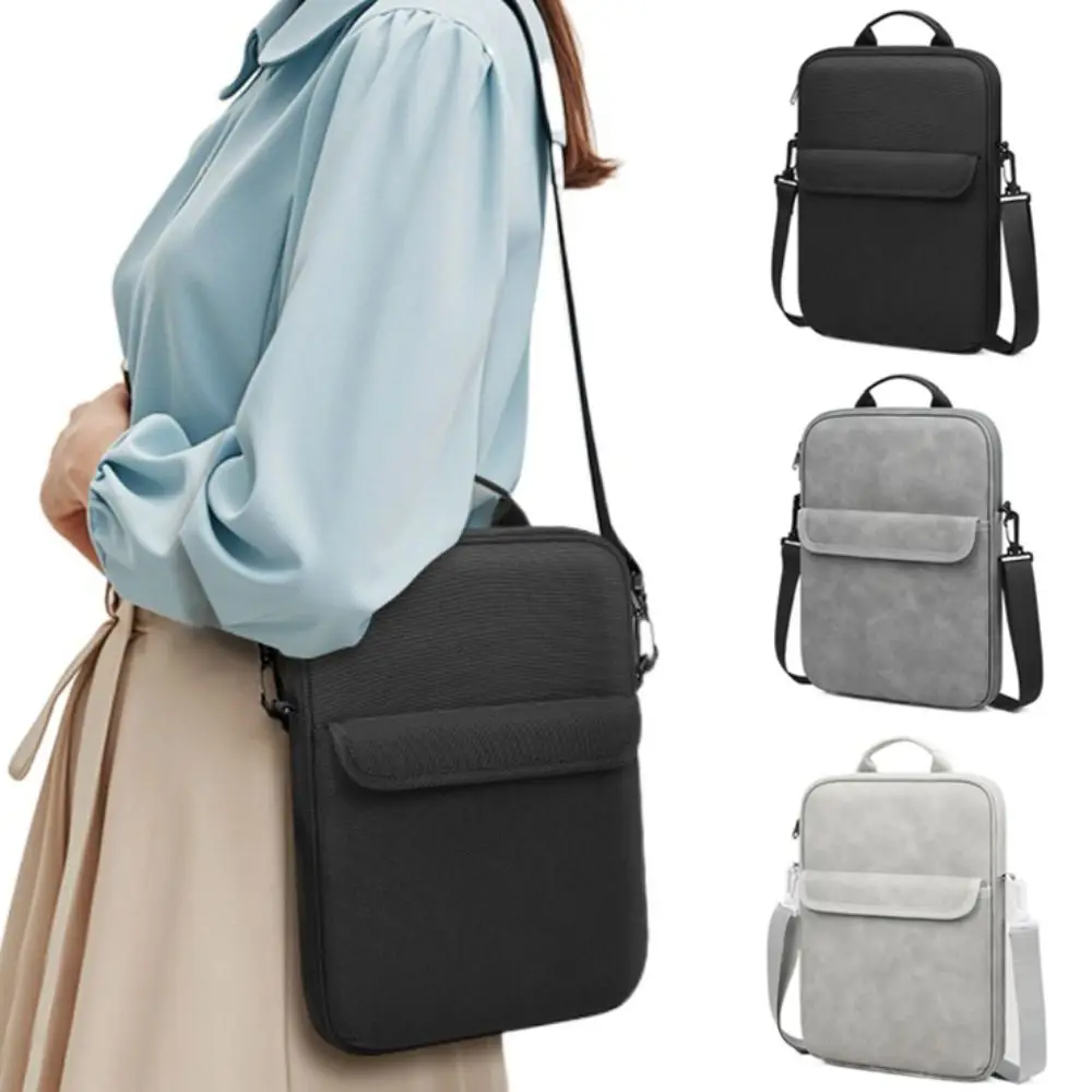 

Universal 11-13inch Tablet Case Nappa Leather with Shoulder Strap Laptop Sleeve Case Waterproof Adjustable Laptop Shoulder Bag