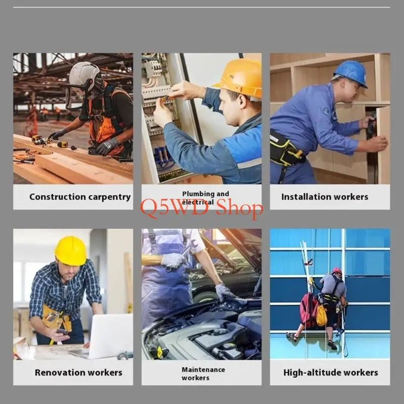 Q5WD Compact Tool Organizers Belt Bag Woodworkers Tool Waist Pack For Electricians Repairmen And Construction Workers