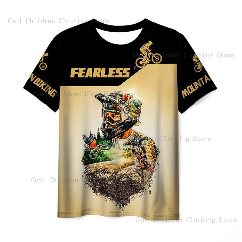 

2024 Mountain Bike Clothing Bicycle T-shirt 3D Printing Men's woman's T Shirts High Quality Top Hip Hop Fashion Chilren Top Tee