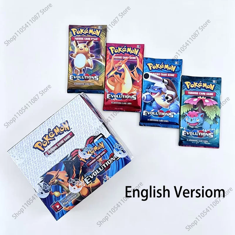 360 Stück Pokemon-Karten Evolutions Battle Style Booster Box Sammelkartenspiel TCG Kinder-Sammelkarten Pokemon Spielzeug