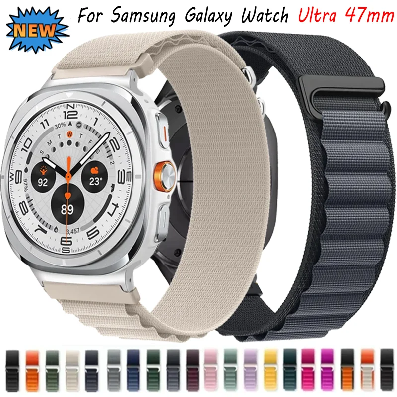 Correa Alpine Loop para Samsung Galaxy Watch 8 Ultra 47mm, cómoda pulsera deportiva transpirable Galaxy Watch 7 Ultra 47mm Correa