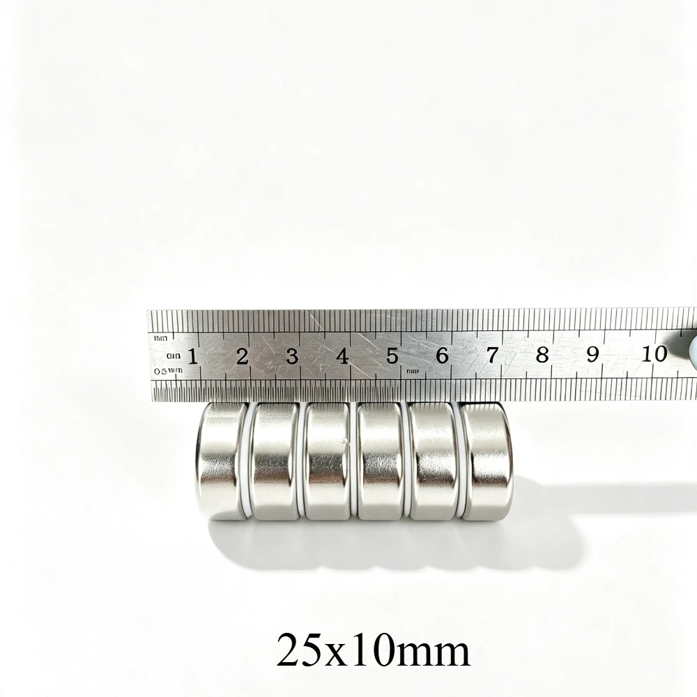 25x10mm Strong Cylinder Rare Earth Magnet 25mmX10mm Round Neodymium Magnets 25*10mm N35 Disc Magnet 25*10