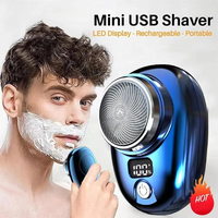 Mini Electric Travel Shaver For Men Pocket Size Portable Travel Car Home Razor Rechargeable Cordless Shaving Face Beard Razor