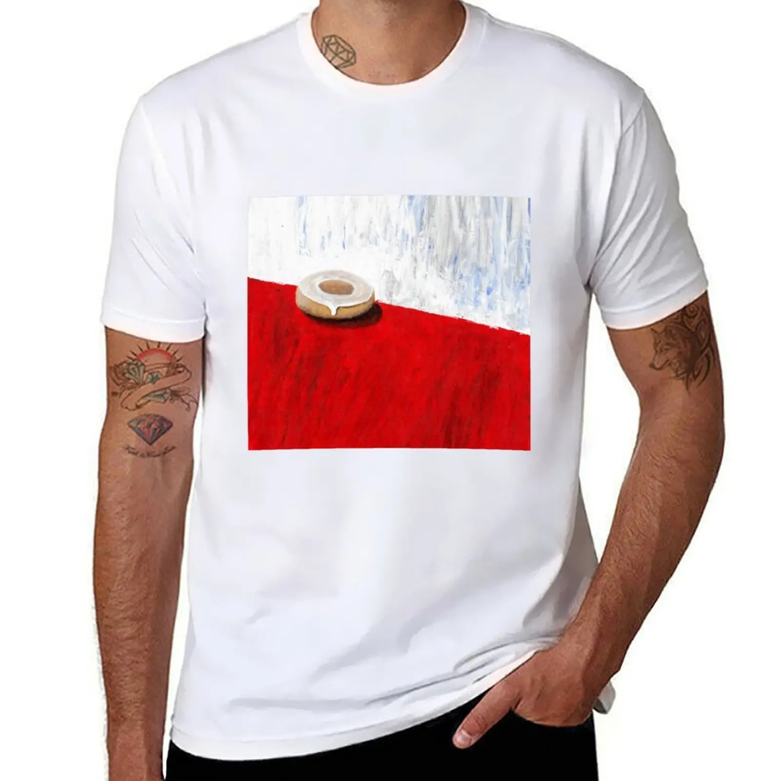 

Glazed donut T-Shirt funny t shirts man t shirts for man slim fit T-Shirt