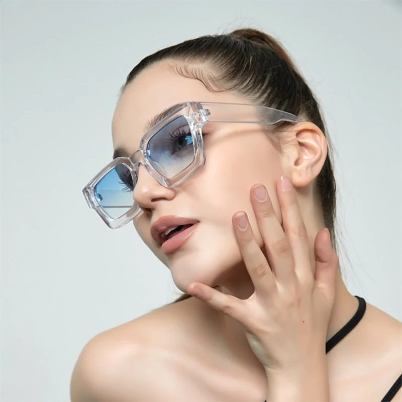 

2024 Classic Oversized Square Sunglasses for Women Men Big Trendy Sunnies