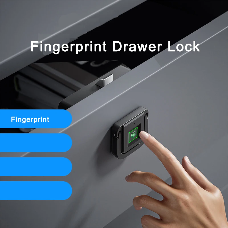 Adea fingerprint cabinet drawer cabinet door lock biometric electric automatic motor Lock 20 users