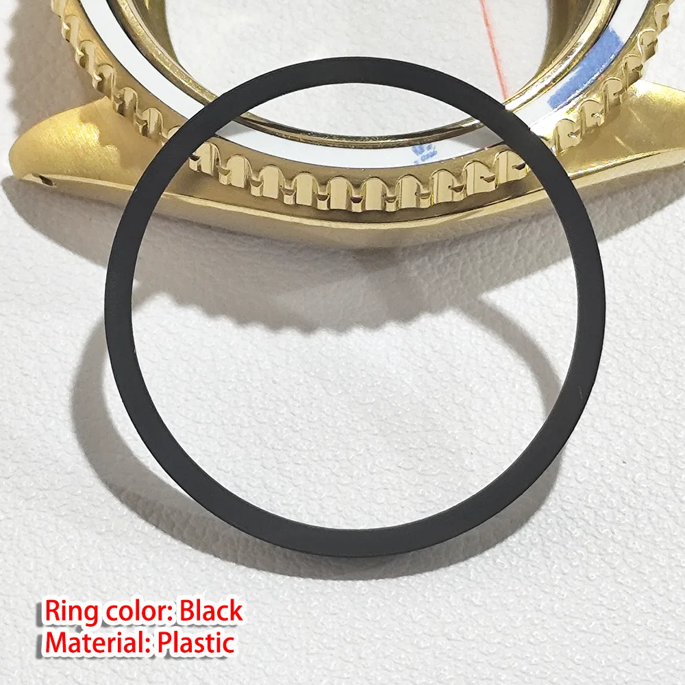 Mod 30.3*27.2mm Watch Hard Plastic/Copper Inner Ring Fit NH 35 NH36 Case Watches Accessories High Quality Chapter Ring Spare