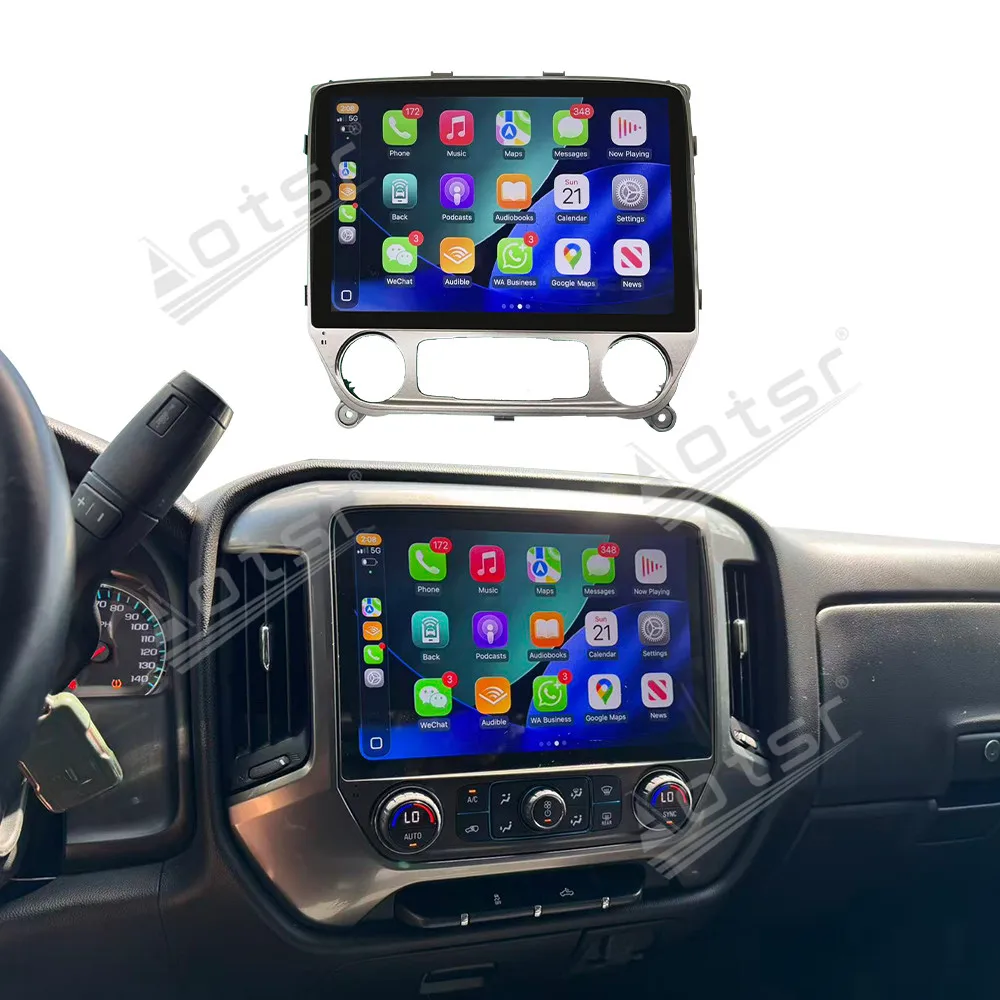 

12 ‘’ Android 13 Carplay для Chevrolet Silverado 2014-2019 GPS-навигация Автомобильный радиоприемник HD с сенсорным экраном Стерео Авто головное устройство