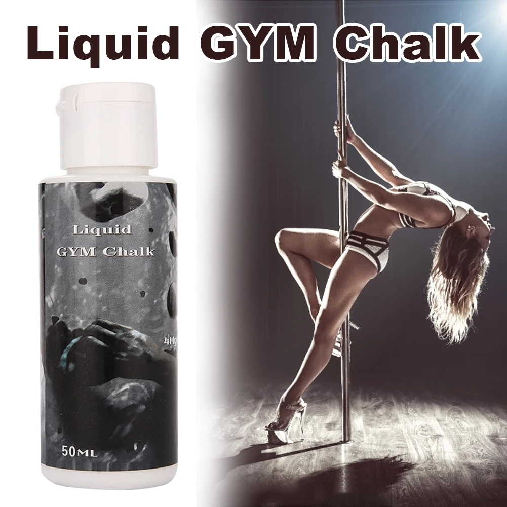 50ml Liquid Chalk Sports Magnesium Powder Fitness Weight Lifting Anti Slip Cream Grip Weight Lifting Climbing Gym Sports