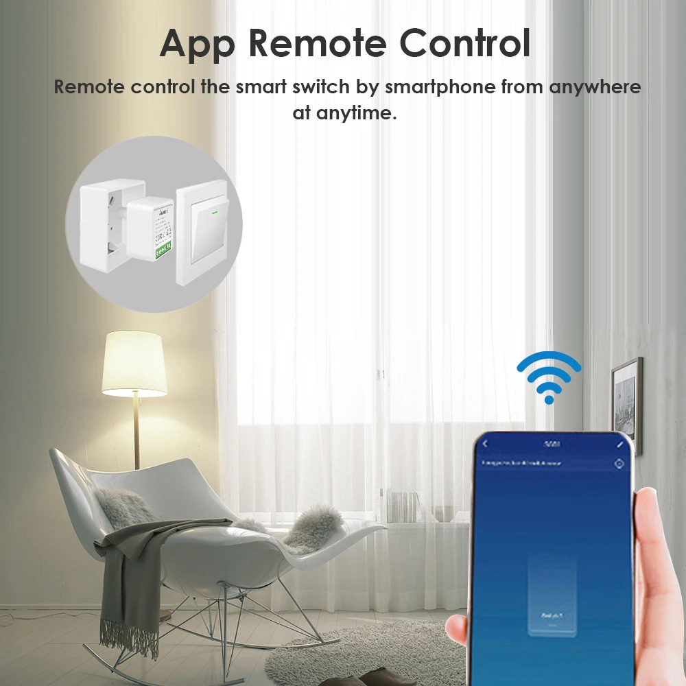 Zigbee 16A Mini Smart Switch Support 2 Way Control DIY Smart Home Switch Tuya App Control Breaker For Alexa Google Home Alice
