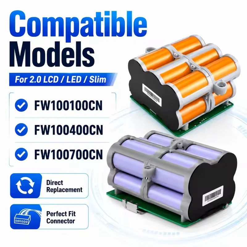 21.6V 4000mAh-6000mAh Replacement Li-ion Battery for Tineco 2.0 LCD/LED/Slim Floor Washer Compatible with FW100100CN FW100400CN