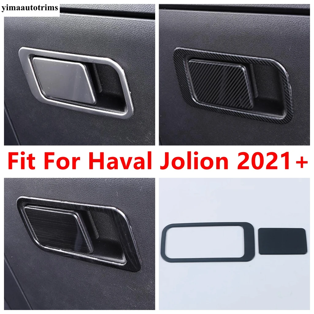 

Car Glove Storage Box Handle Control Frame Stickers Sequins Decor Cover Trim Interior Accessories For Haval Jolion 2021 - 2024