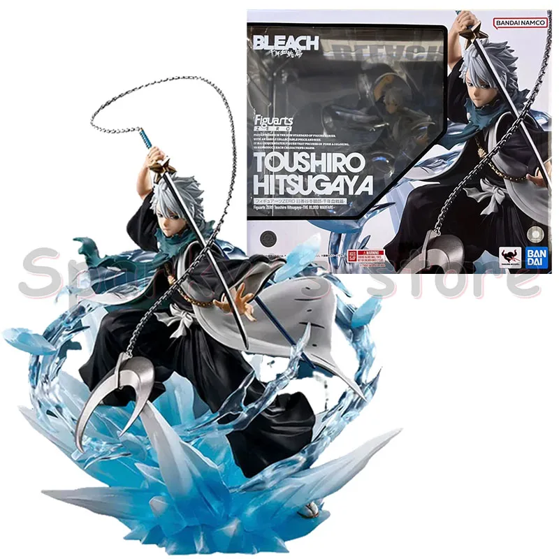 Bandai Original FiguartsZERO BLEACH Anime Figure Toushirou Hitsugaya Ichigo Kurosaki Action Figure Toys For Boys Girls Kids Gift