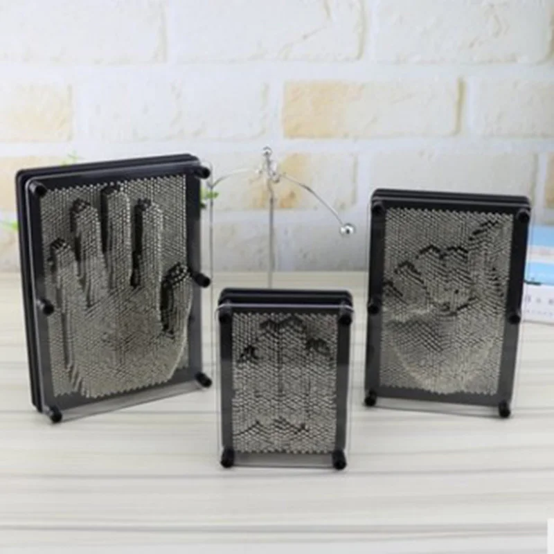 3D Metal Clone Handprint Model Versatile Magic Needle Painting Creative Novelty Toy Decorative Ornaments
