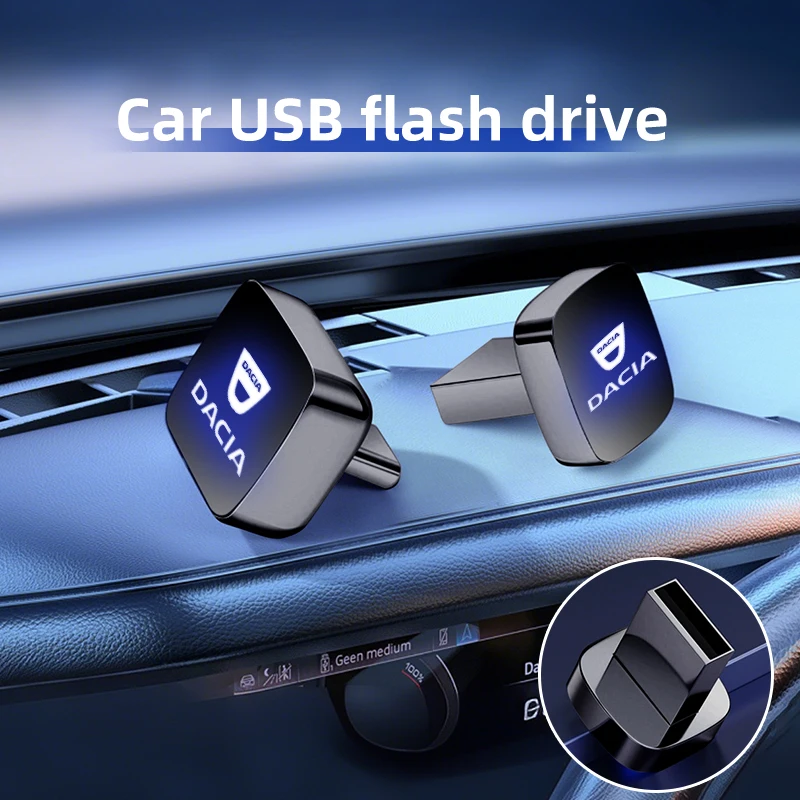 Car Accessories 32/64GB USB/Type-c Flash Drives Mini Memory Stick Plug For Dacia Duster Logan Sandero Lodgy Dokker Stepway Mcv 2