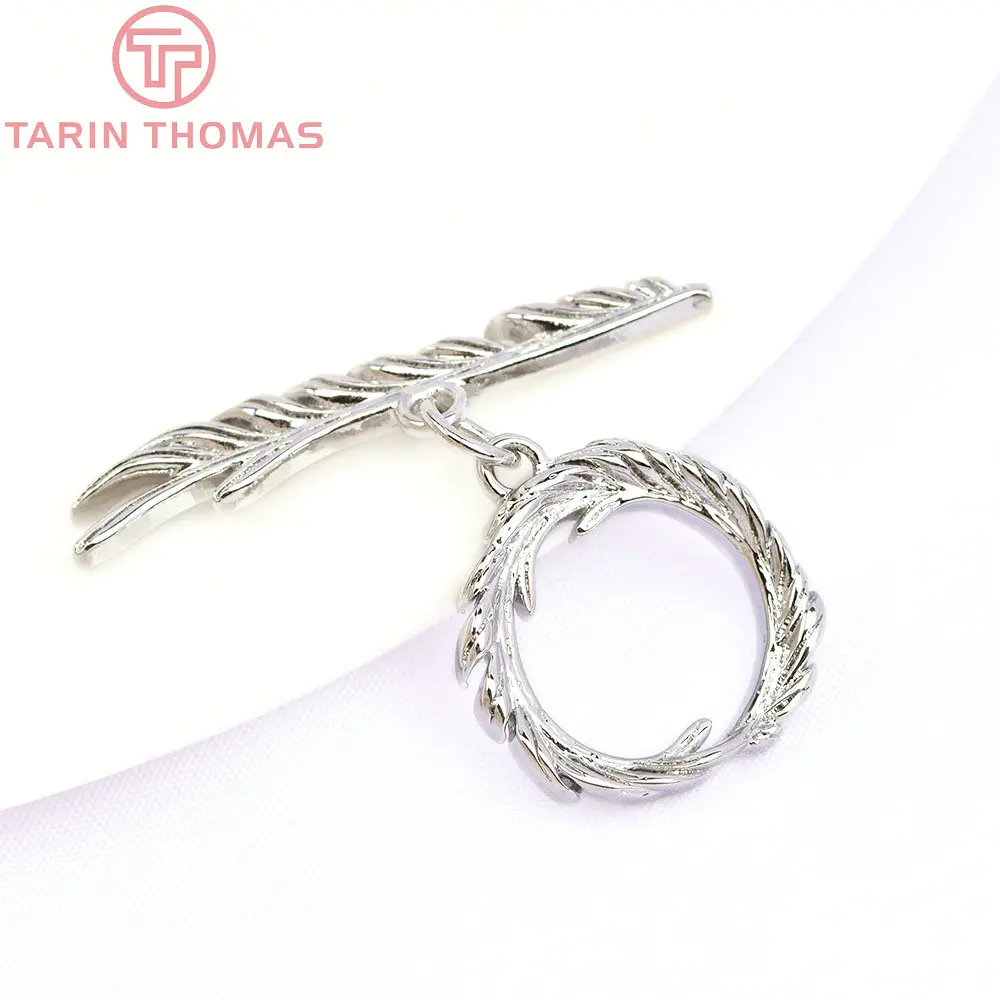 (5686) 6 Sets 16MM 24K Gold Color Brass Bracelet O Toggle Clasps High Quality Diy Jewelry Making Findings Accessories Wholesales image 5