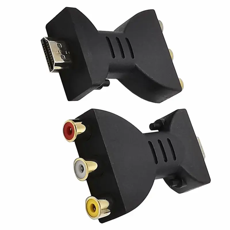 HD HDMI kompatybilny z kablem AV Adapter 3RCA Lotus Head czerwony biały żółty/czerwony zielony niebieski odtwarzacz podłączony do Adapter TV