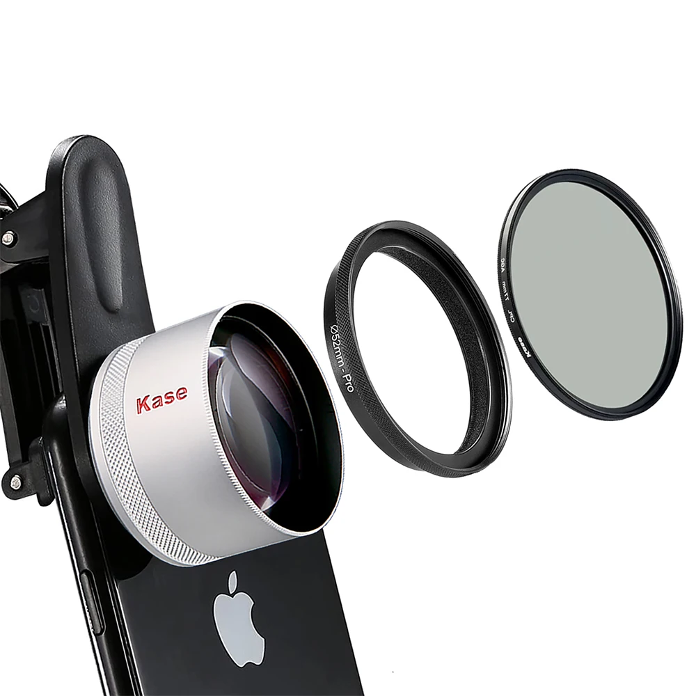 

Kase HD Master Macro Phone Lens Pro Kit with Filter Adapter + 52mm CPL Filter for iPhone 15 14 13 Samsung Huawei Android