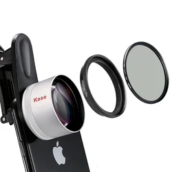 Kase HD Master Macro Phone Lens Pro Kit with Filter Adapter + 52mm CPL Filter for iPhone 15 14 13 Samsung Huawei Android