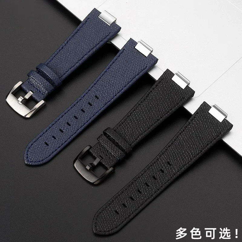 

Genuine Leather Watchband For Tissot 1853 Super Player PRX Series T137.410/T137.407 With Men's Raised Leather Watch Strap 12mm