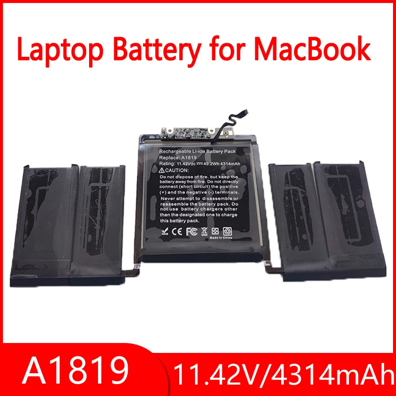 

A1819 Laptop Battery for Apple MacBook Pro A1706 11.42V 4314mAh