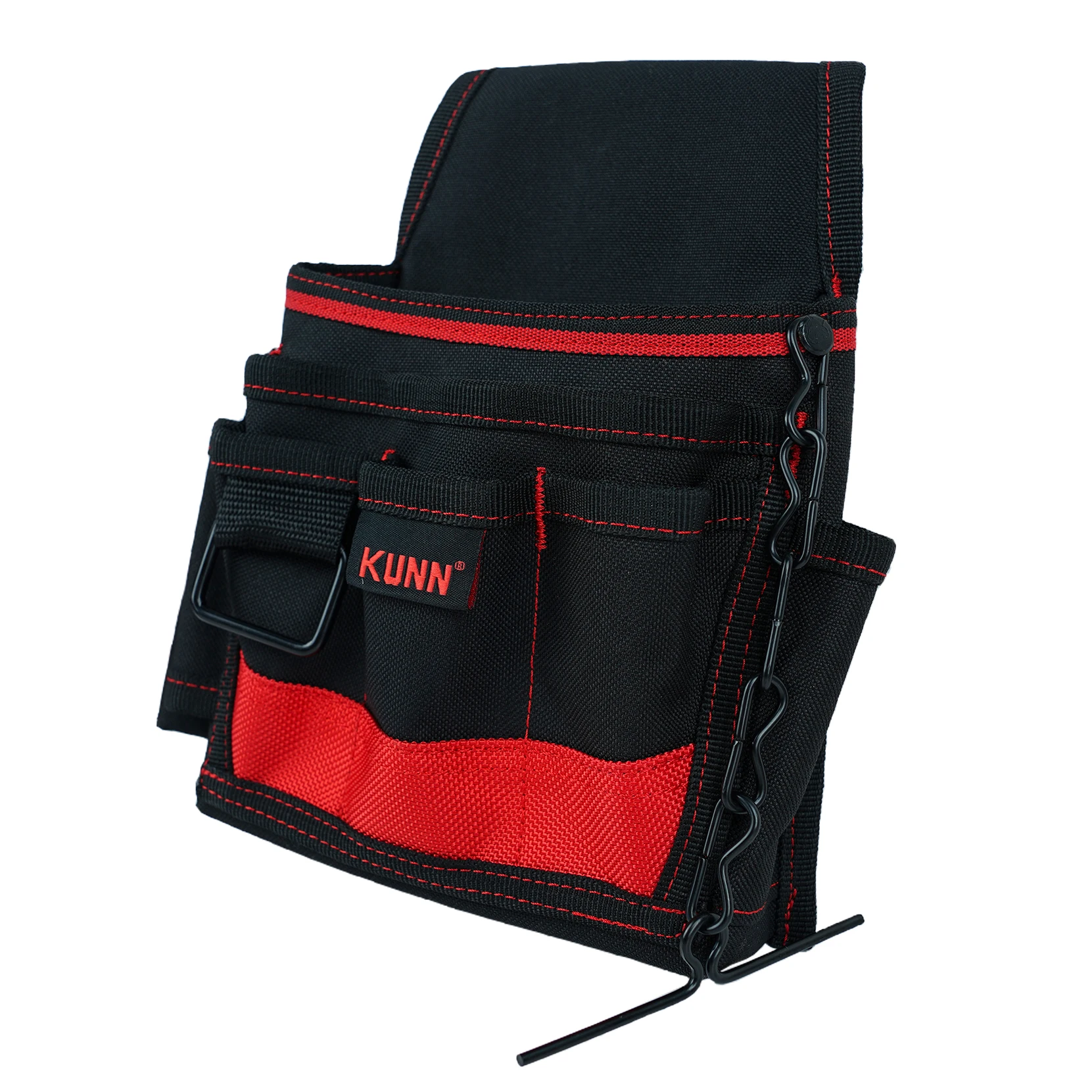 KUNN Electrician Tool Pouch with Waist Belt - Durable Multifunctional Small Pouch Bag for Tool Organization and Storage