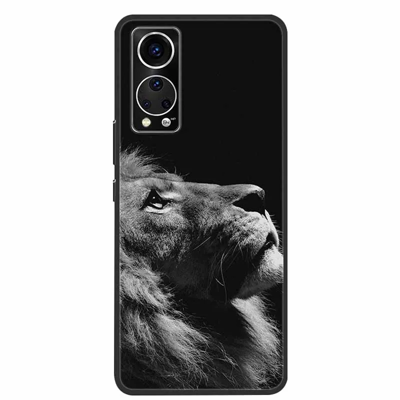 For ZTE Axon 30 Phone Case Cover Cool Wolf Lion Tiger Black Silicone Soft Funda For ZTE Axon 30 Back Cover Case Axon30 5G Coque