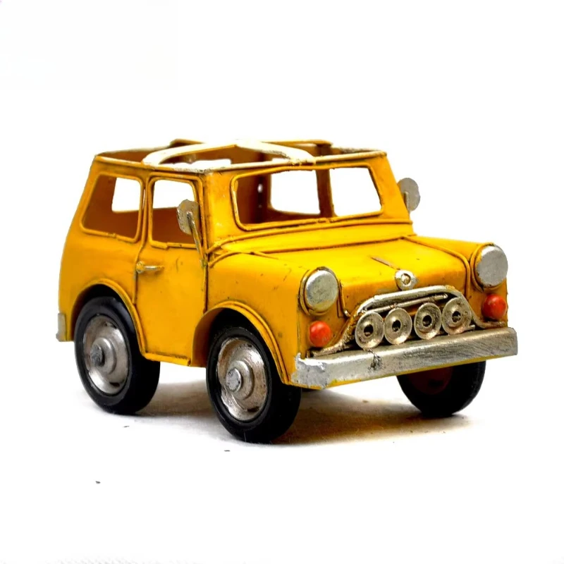 

Handmade retro style metal pen holder creative iron desktop decoration