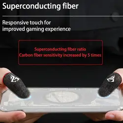 Gaming Luminous Finger Sleeve Breathable Fingertips Cover For PUBG Mobile Games Touch Screen Finger Cots Cover for PUBG Game