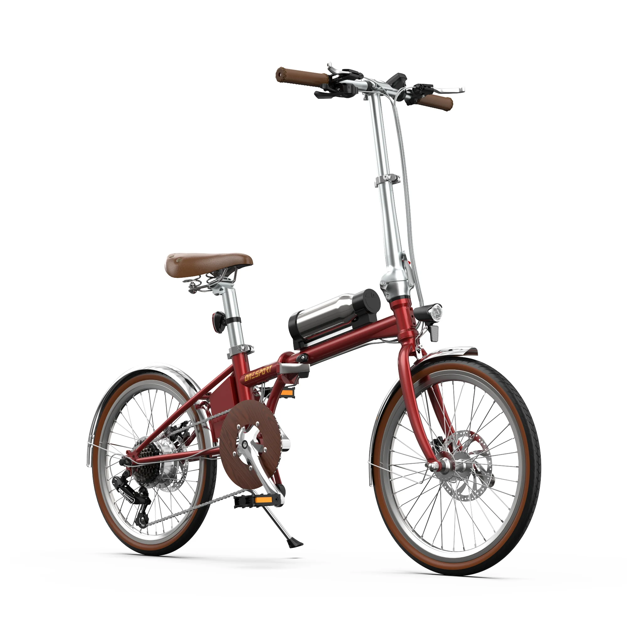 Bicicleta eléctrica ONESPORT OT02PRO para adultos, e-bike de 36V 5.2AH con sensor de torque, eBIKE con neumáticos de 20*1.35, bicicleta eléctrica urbana.