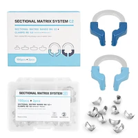 Bandas de matriz Dental, abrazadera, sistema de matriz contorneada seccional, matrices de Metal, anillo de sujeción de níquel y titanio, herramientas de dentista
