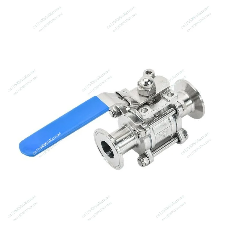 Sanitary Grade Corrosion-resistant Quick-loading Ball Valve Three-piece Ball Valve, Stainless Steel Manual Chuck