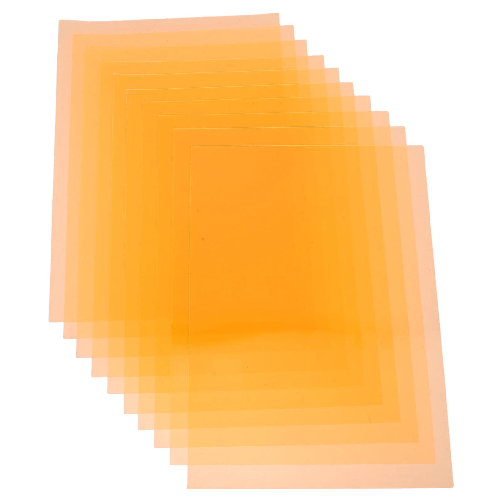 

10pcs Pvc Color Correction Sheets Transparent Light Filter For Teaching Crafting Office Durable Plastic Sheet For Photography