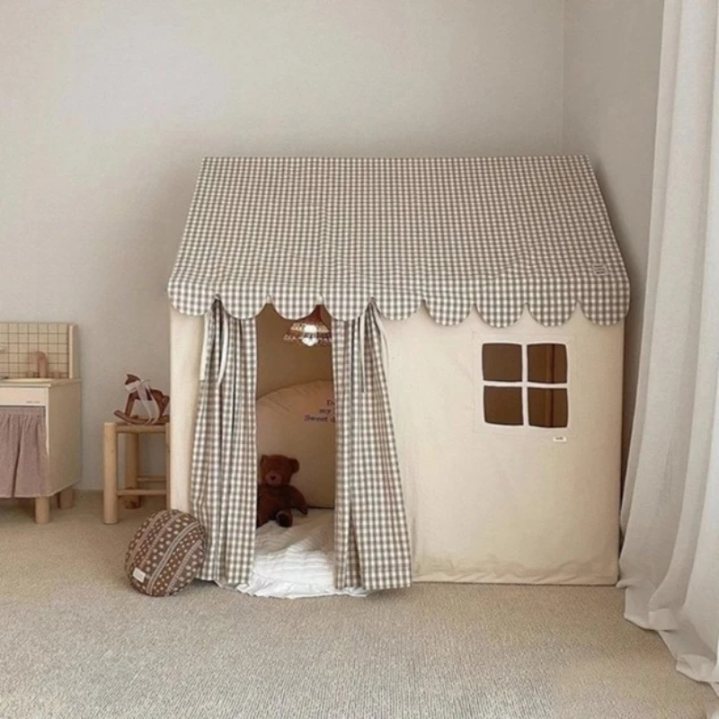 Criança tenda criança jogar tenda casa pano tecido interior criança brinquedo tendas portátil seguro criança cabine decoração do quarto tenda campanha
