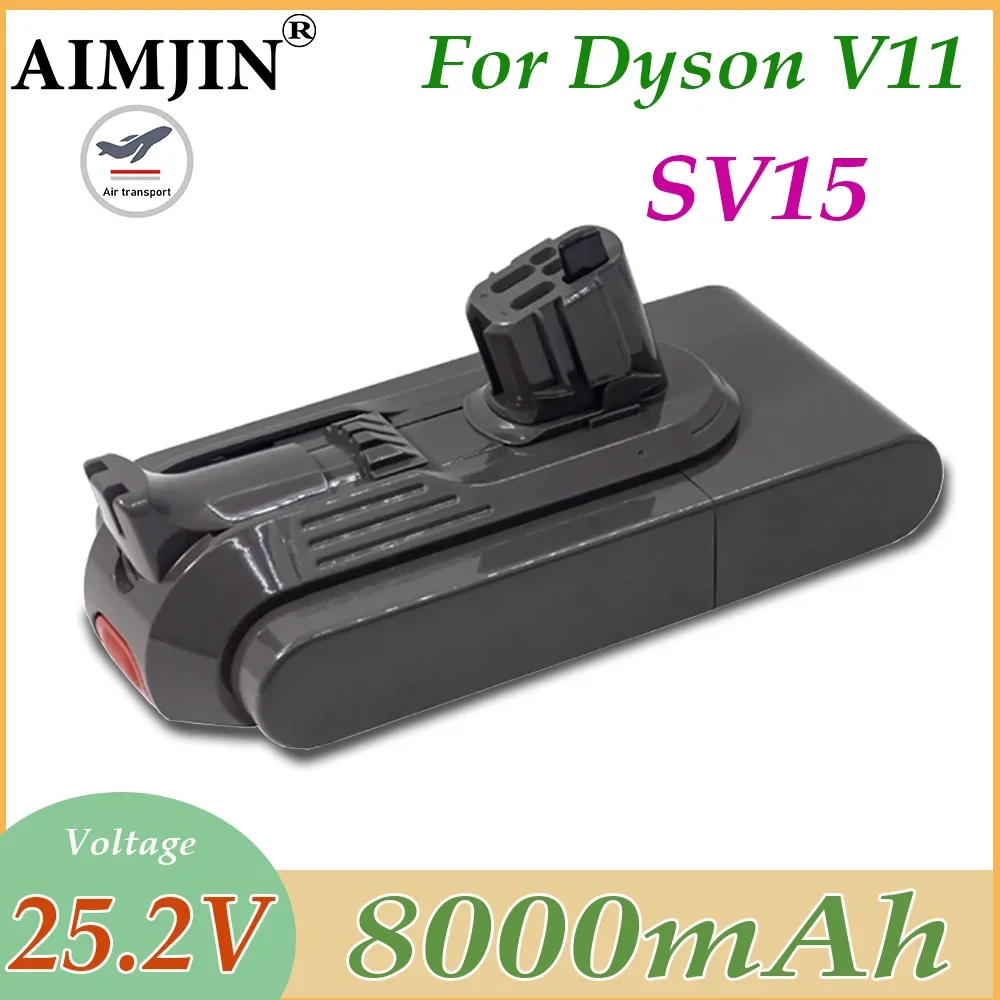 

For Dyson Battery 25.2V 8000mAh Lithium Click-in Rechargeable Battery Vacuum Cleaners V11 Outsize V11 Absolute Extra SV15 SV14