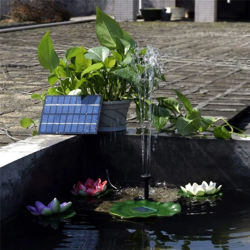 1.8W Solar Fountain Pump for Bird Bath Small Pond Garden with 180L/H Output and Sunlight-Dependent Spray Function
