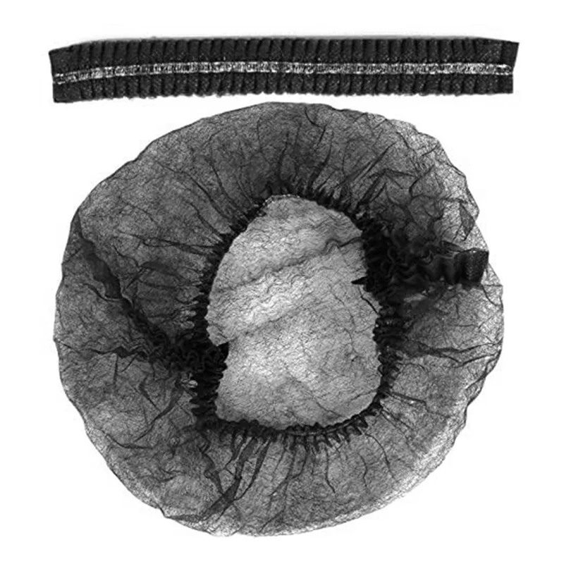 ABKO-200 Stück Einweg-Haarnetze – 21 Zoll – Bulk Bouffant Caps Vlies-Haarnetz für Lebensmittelservice, Krankenhäuser, Labore