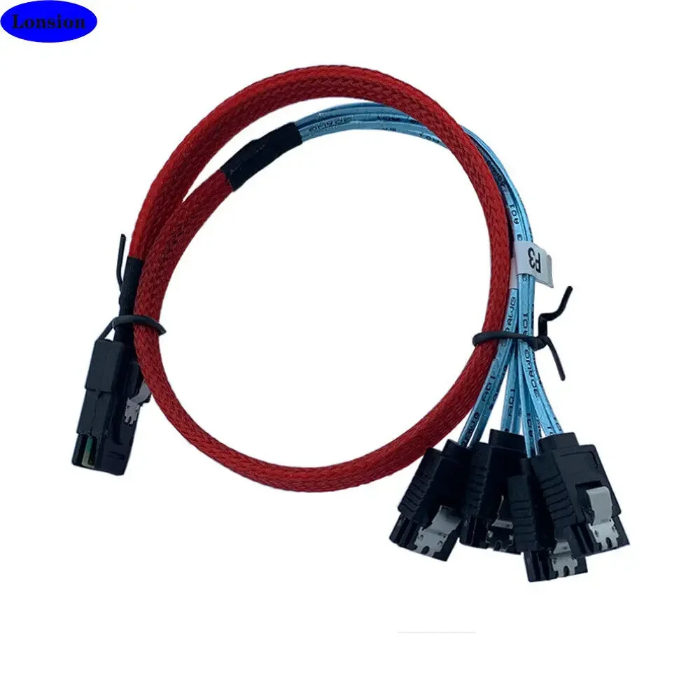 MINI SAS SFF-8087 to 4 Ports SATA server  high-speed connection Cable