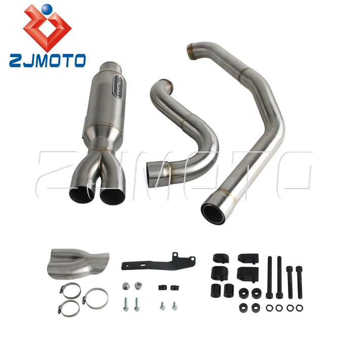 

Deep Tone & High Performance Motorcycle 2-Into-1 Exhaust Pipe For Harley Touring Electra Glide/Road King/Street Glide 2017-2025