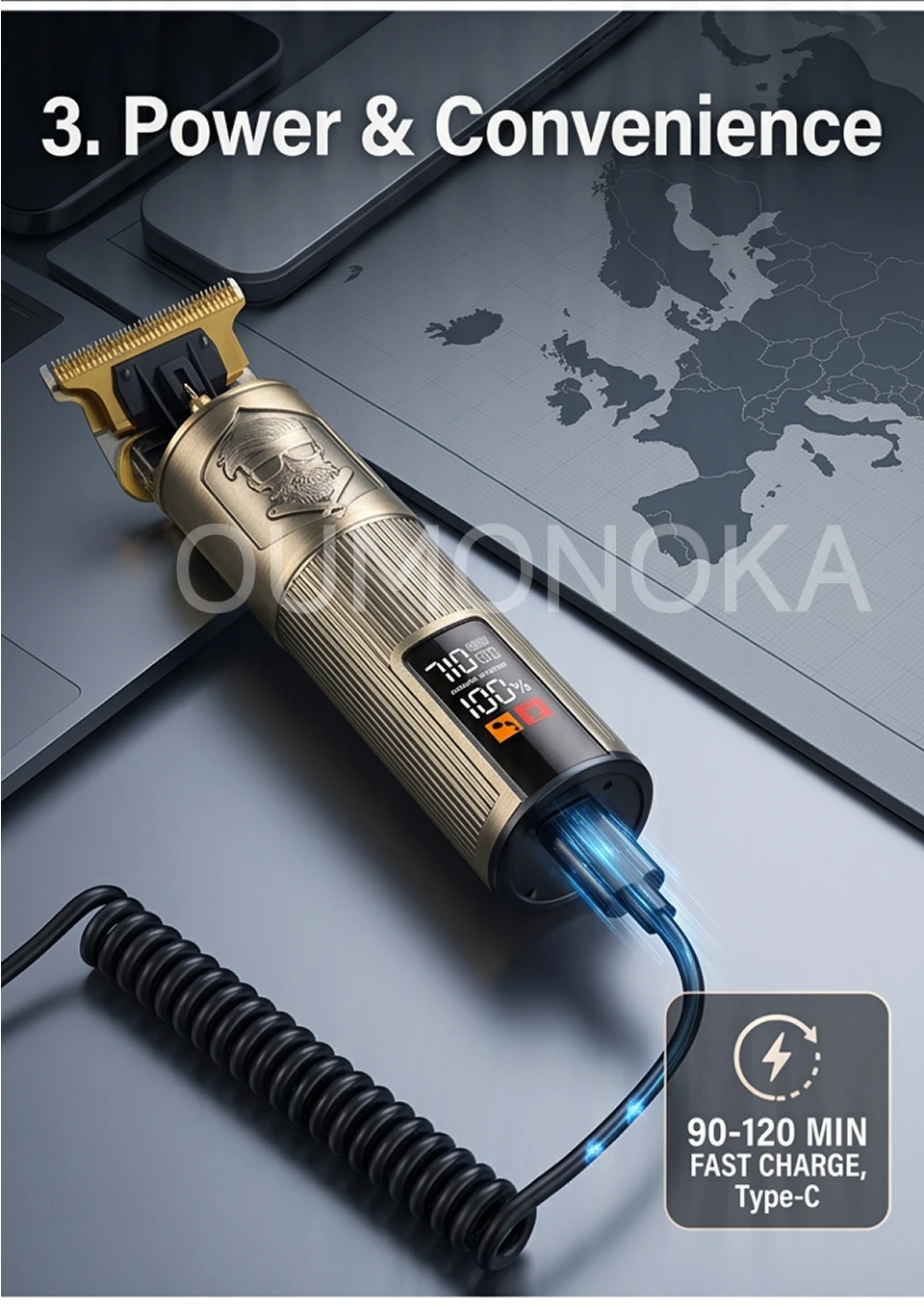 New In Hair Cutting Machine Clipper for Men Barber Shop Trimmer for Men Mower Men's Electric Shaver Haircut Beard Trimmer
