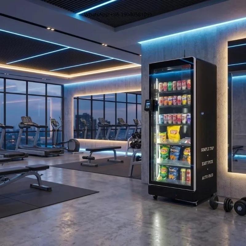 Compact AI Powered Cooler Vending Machine for Office Gym and School US Local Stock AI Smart Vending Machine for Snack and Drinks